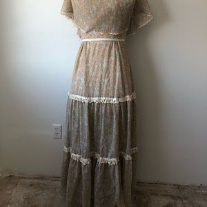 1970s gunne sax style dress